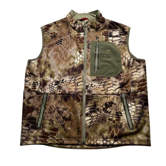 KRYPTEK Highlander Camo Hunting Vest - Men's XL - Full Zip - Fleece Lined Casual - Picture 12 of 13